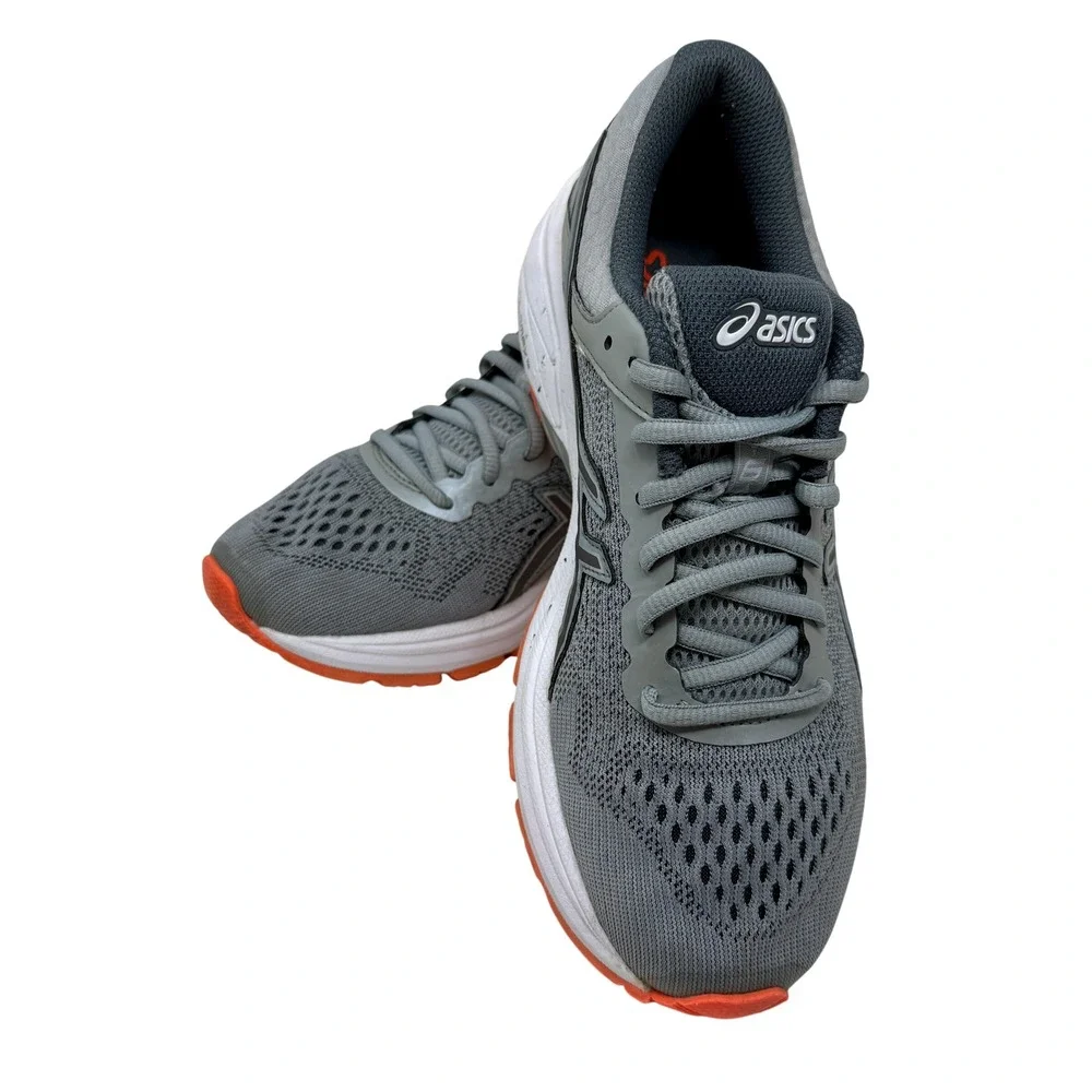 Asics GT-1000 6 Women's Size 8.5 Running Shoes Grey Orange Stability T7A9N - Picture 9 of 16
